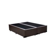 Cama Box Queen Bipartido nk Camas Sintético Marrom 40x158x198