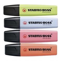 Marca Texto Stabilo Boss Pastel 4 Cores