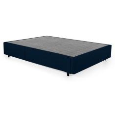 Base para Cama Box Queen Guldi com Guarda Objetos Azul