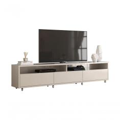 Rack Bancada Para Tv Aspen 2.2 Off White - Moveisaqui