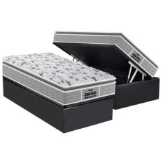 Cama Box Baú Solteiro: Colchão Espuma Probel D45 / EP Guarda Costas Pr