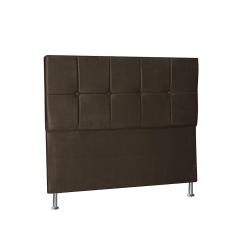 Cabeceira Casal 1,95m Lisboa Suede Marrom Dal Poz Estofados