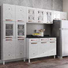 Cozinha De Aço Completa Mirage New 14 Portas 3 Gavetas Branco 815471 - Telasul