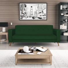 Sofá 3 Lugares 200cm Marisa Suede Yescasa Verde