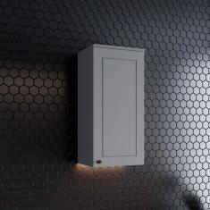 Armário Aéreo De Cozinha 40 Cm Amy Casa 812 Cinza