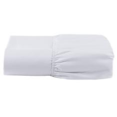 Lençol Casal Padrão Avulso Com Elástico 200 Fios Toque Macio e Resistente Branco 01 Peça