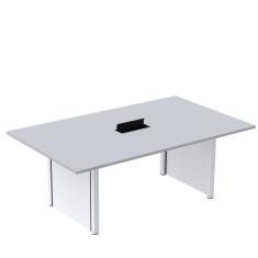 Mesa de Reunião 2000x1200 Mrcpb2012pp Cinza/Branco