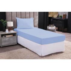 Jogo De Cama 100% ALGODÃO Lençol Com Elastico Solteiro 2 Peças 180 Fio