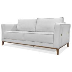 Sofa Balli 2 Lugares 190cm Pes Madeira Linho 222 Grigio Ezz
