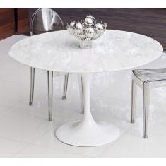 Mesa De Jantar Tulipa Saarinen 110 Mármore Branco