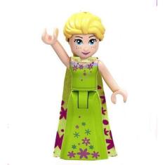 Boneco Blocos De Montar Coleção Princesas Princesa Elsa