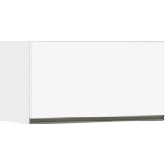 Armário Perola Basculante 80 Cm 1 Porta Luciane Branco Polar