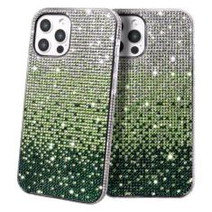 YOUULAR Capa Bling para iPhone 15, capa de telefone à prova de choque de luxo brilhante diamante brilhante fofa de três cores para mulheres e meninas, capa protetora de TPU macio à prova de choque,