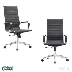 Kit 2 Cadeiras Office Giratória Manhattan Presidente PU Várias Cores B