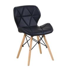 Conjunto com 2 Cadeiras Tulipa Eiffel Preto - Keva