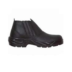 Calçado Segurança Botina Couro Solado Pu Com Elástico Nº 40 Sem Biqueira