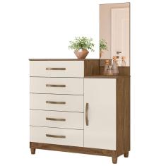 Cômoda Moval 1 Porta 5 Gavetas Lisboa