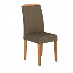 Kit 04 Cadeiras Londres Wood Cinamomo/Capuccino - Moveis Arapongas Cinamomo/capuccino 02