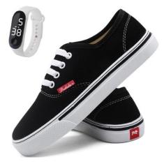 Tenis Feminino Cano Baixo Skateboard Casual Classico Confort-Feminino