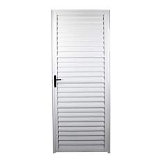 Porta palheta 2,10x80 lado DIREITO no alumínio branco