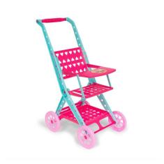 Carrinho de Boneca Cardoso Passeio do Bebê Dobrável, Unica