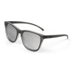 Óculos de Sol HUPI Paso Armação Cinza Claro Fosco Lente Prata, Cor: CINZA FOSCO