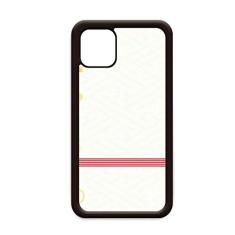 Capa com estampa de flores geométricas Golden Sakura para iPhone 12 Pro Max para Apple Mini Mobile Case