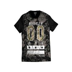 Camiseta Brooklyn Floral 00 Di Nuevo  New York Swag-Masculino