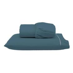 Lençol Solteiro 400 Fios 2 Peças Toque 100% Macio com Fronhas - Decora