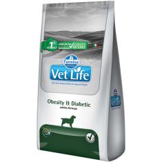 Ração Farmina Vet Life Natural Obesity & Diabetic para Cães Adultos Obesos ou Diabéticos - 2 Kg