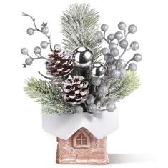 Mini Árvore de Natal Artificial KPX com Enfeites - Mesa