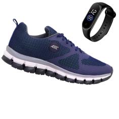 Tênis Esportivo Feminino e Masculino Asc Front Eficaz Para Caminhada Leve Macio + Relógio-Unissex