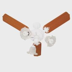 Ventilador De Teto Venti-Delta New Beta 3 Pás Mogno/Branco