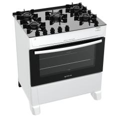 Fogao 5 Bocas Atlas Monaco Top Glass Acendimento Automatico