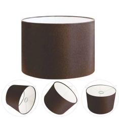 Cúpula Abajur e Luminária em Tecido Cilíndrica Vivare Cp-7018 Ø40x25cm - Bocal Nacional