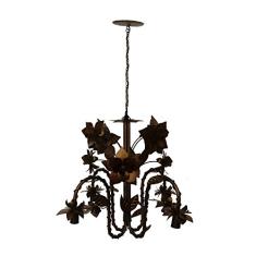 Pendente Decorativo de Metal com Flores para Quarto de Casal Moderno