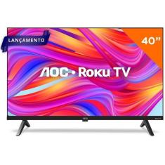 Smart TV AOC Roku TV 40&quot; Full HD, 3 HDMI, 2 USB, Wi-Fi