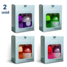 2 Kit Presente Embalado Final de Ano Festa 1 Sabonete 250ml + 1 Aromat