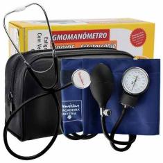 Esfigmomanômetro Aneróide Com Estetoscópio - Premium