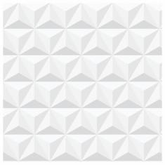 Papel De Parede Adesivo Gesso 3D Branco Vinílico 300X52Cm - Lcg Eletro