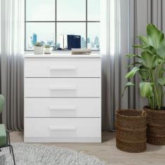Cômoda 4 Gavetas Baião Lopas, Branco