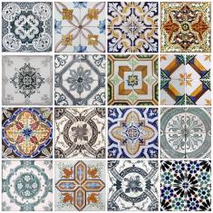Papel De Parede Lavável Azulejo Mosaico Adesivo 3m