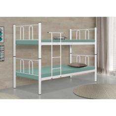 Beliche Paris De Aço Solteiro Klm Móveis Branco