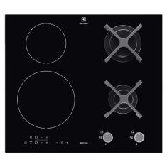Cooktop 4 Bocas De Indução E A Gás Electrolux Preto Hibrido E Timer (IE60H) 220V