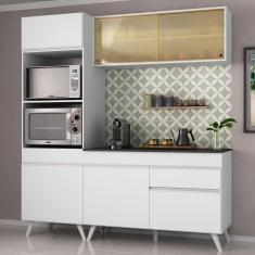 Armário De Cozinha Compacta 3 Peças Mp3695.891 Veneza Branco