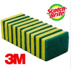 Esponja Dupla Face Multiuso com 10 Unidades Scotch-Brite (3M)