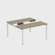 Mesa Plataforma Dupla com Pé de Aço para Coworking 140x140/2p Pdc14/14/2p