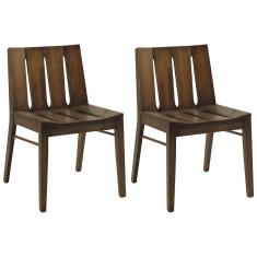 Kit 02 Cadeiras Para Sala de Jantar Cozinha Franci Cacau