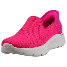 Skechers Tênis feminino sem cadarço Go Walk Flex-relish, Rosa choque, 38