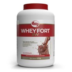 Whey Fort 3W 1,8Kg Zero Açucar Vitafor Custo Beneficio
